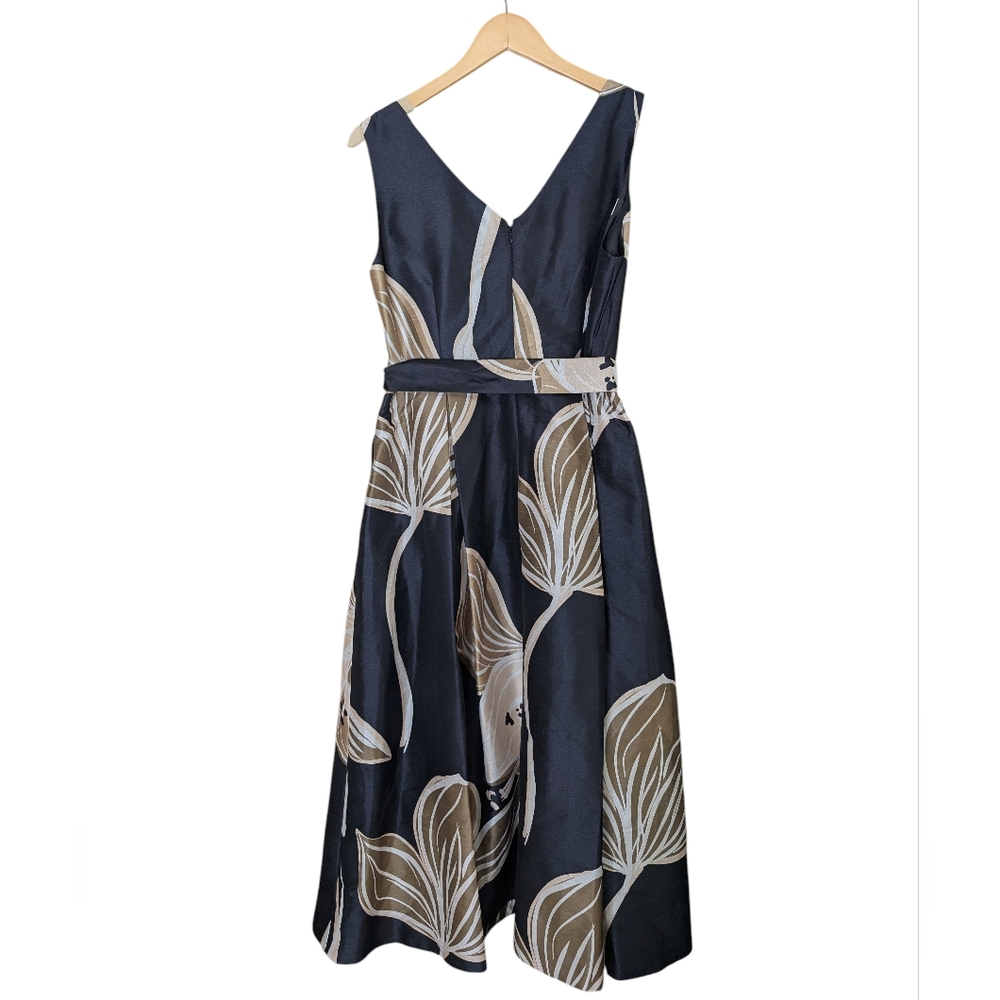 NEW...Donna Karan New York Faux Wrap Tie Waist Cocktail Dress.. Size 12 - Picture 7 of 9